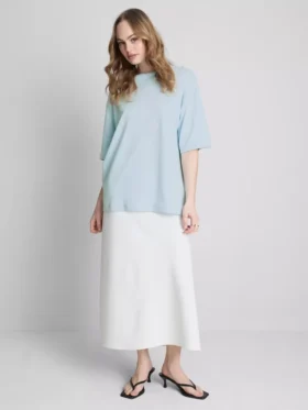 Niezbędna bawełniana koszulka w stylu oversize