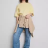 Niezbędna bawełniana koszulka w stylu oversize