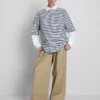 Niezbędna bawełniana koszulka w stylu oversize