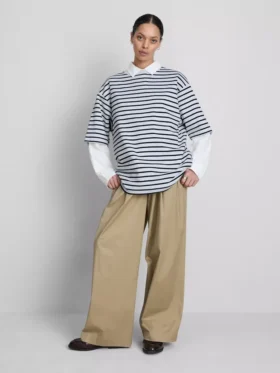Niezbędna bawełniana koszulka w stylu oversize