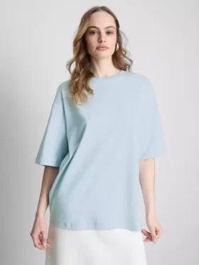 Niezbędna bawełniana koszulka w stylu oversize