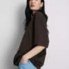 Niezbędna bawełniana koszulka w stylu oversize