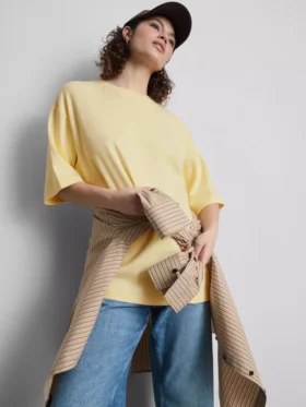 Niezbędna bawełniana koszulka w stylu oversize