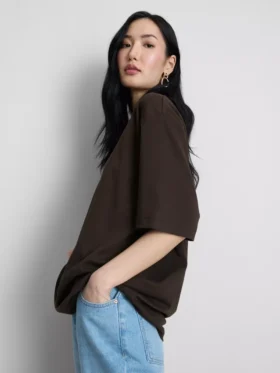 Niezbędna bawełniana koszulka w stylu oversize