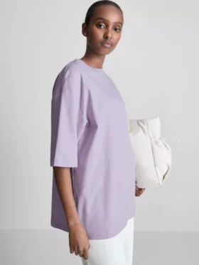 Niezbędna bawełniana koszulka w stylu oversize