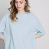 Niezbędna bawełniana koszulka w stylu oversize