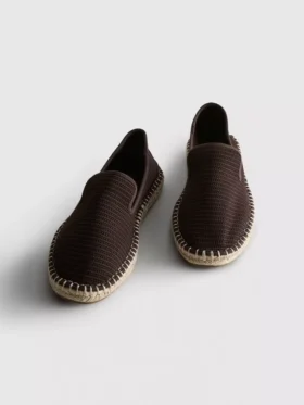 Niskie espadryle z dzianiny
