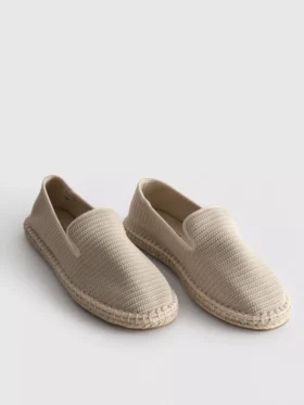 Niskie espadryle z dzianiny