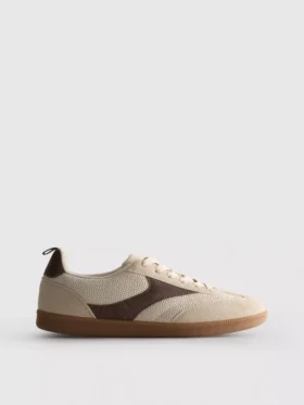 Niskie sneakersy z gumową podeszwą