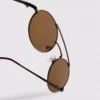 Okrągłe metalowe okulary przeciwsłoneczne