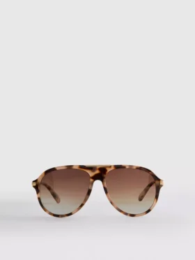 Okulary Przeciwsłoneczne w stylu aviator z metalowymi wykończeniami
