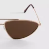 Okulary Przeciwsłoneczne z metalową oprawką w stylu aviator