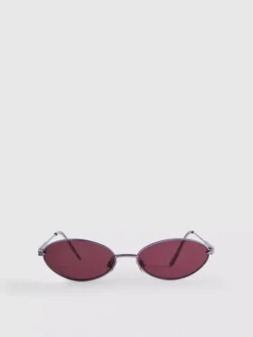 Owalne okulary przeciwsłoneczne z przyciemnianymi szkłami w stylu lat 90.