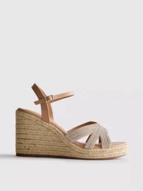 Ozdobione espadryle na koturnie