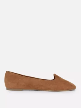 Płaskie Buty z imitacji zamszu