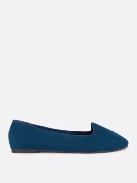 Płaskie Buty z imitacji zamszu
