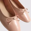 Płaskie Buty z kokardką ze sztucznej skóry