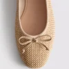 Płaskie Buty z koralikami