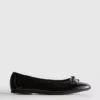 Płaskie Buty z lakierowanej skóry