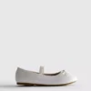 Płaskie Buty z lakierowanej skóry