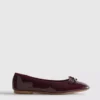 Płaskie Buty z lakierowanej skóry