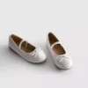 Płaskie Buty z lakierowanej skóry