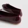Płaskie Buty z lakierowanej skóry