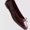 Płaskie Buty z lakierowanej skóry