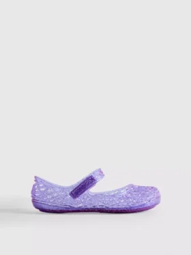 Płaskie Buty z przezroczystego tworzywa