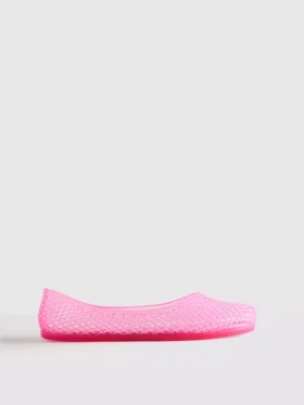 Płaskie Buty z przezroczystego tworzywa