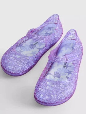 Płaskie Buty z przezroczystego tworzywa