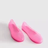 Płaskie Buty z przezroczystego tworzywa