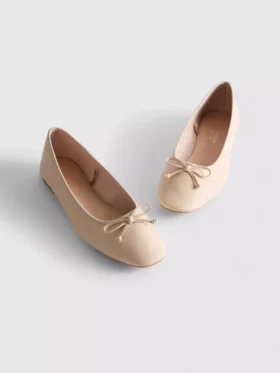 Płaskie Buty ze sztucznej skóry