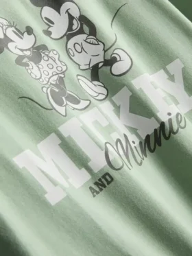 Piżama Disney z Myszką Miki i Minnie w stylu „shorty”