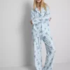 Piżama typu boyfriend w paski z motywem Stitcha z Disneya