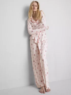 Piżama typu boyfriend z nadrukiem Myszki Minnie z filmu Disneya