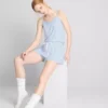 Piżama typu shorty w paski