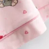 Piżama typu shorty w stylu „boyfriend” z nadrukiem misiów