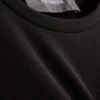 Prążkowana, obcisła mini sukienka typu T-shirt