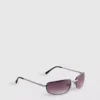 Przezroczyste okulary przeciwsłoneczne o owiniętym kształcie