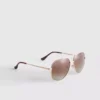 Przezroczyste okulary przeciwsłoneczne typu aviator