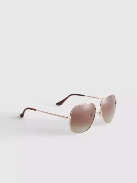 Przezroczyste okulary przeciwsłoneczne typu aviator