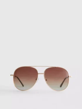 Przezroczyste okulary przeciwsłoneczne typu aviator