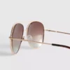 Przezroczyste okulary przeciwsłoneczne typu aviator