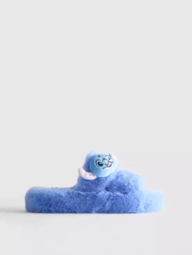 Puszyste kapcie Disneya z motywem Stitcha i podwójnymi paskami