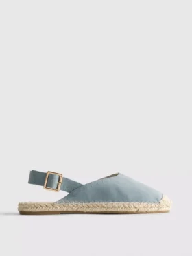 Sandały typu espadryle z paskiem z tyłu