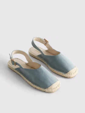 Sandały typu espadryle z paskiem z tyłu