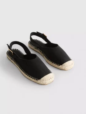 Sandały typu espadryle z paskiem z tyłu
