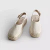 Sandały typu espadryle z paskiem z tyłu