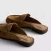 Sandały typu loafer z imitacji zamszu